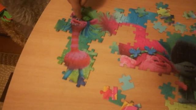 Катюша и пазл тролли, а также кошка Джесси смотреть онлайн