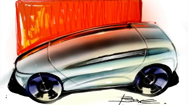 Apple Ipad Air Procreate Car Sketch - completed - Luciano Bove смотреть онлайн