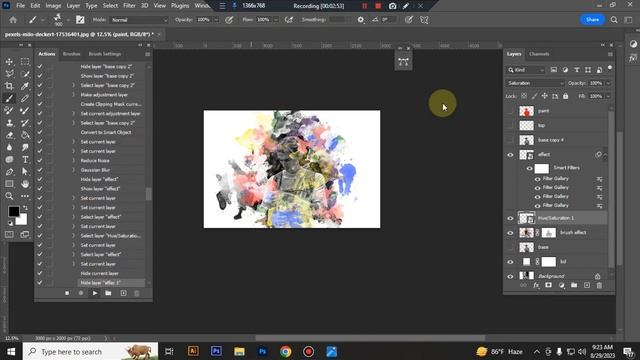 Great Watercolor Art Photoshop Action смотреть онлайн