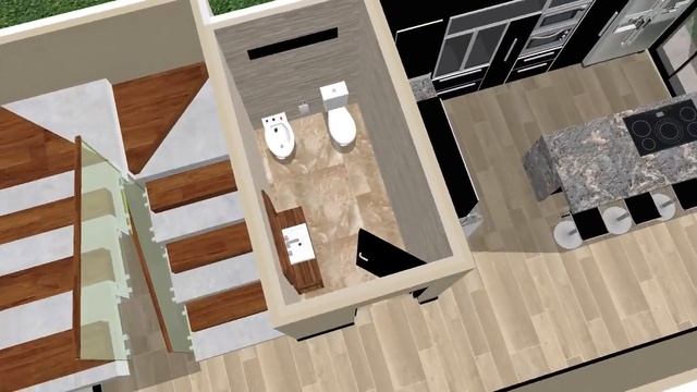 Casa 5 x 20 m con jardin interno / House 5 x 20 m / Rumah 5 x 20 m смотреть онлайн