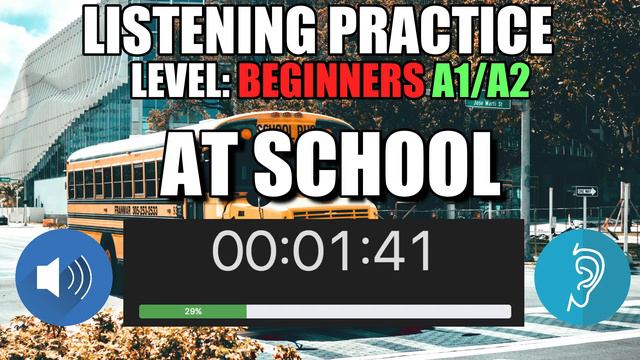 🗣(A1-A2) ¡PRACTICA tu LISTENING en INGLÉS! 🎒| At School | BEGINNERS смотреть онлайн