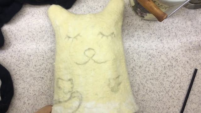 Грелка на чайник - "Кот" из натуральной шерсти. Часть 2 смотреть онлайн