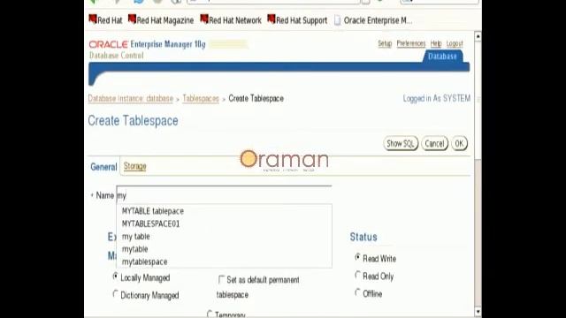 oracle database administration 2hours - tablespaces смотреть онлайн