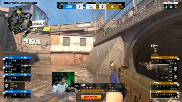 3DMAX vs. GamerLegion - Map 2 [Overpass] - ESL Challenger Jönköping 2023 - Group B смотреть онлайн