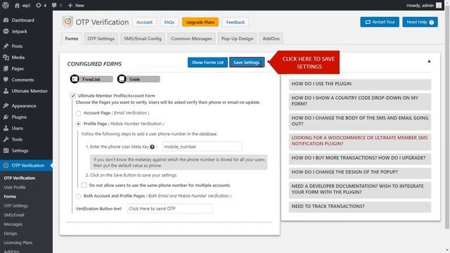 OTP Verification for Ultimate Member Profile/Account Form using miniOrange OTP Verification Plugin смотреть онлайн