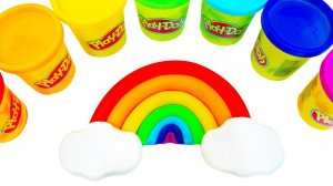 Лепим Радугу из пластилина Плей До и учим цвета