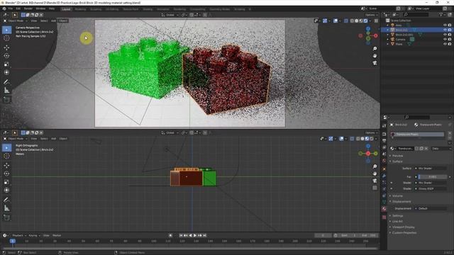 How to make Glossy Plastic and Translucent Plastic Material in Blender 3D - Part 4 смотреть онлайн