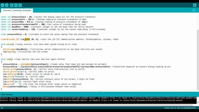 Pressure Sensor - Arduino смотреть онлайн