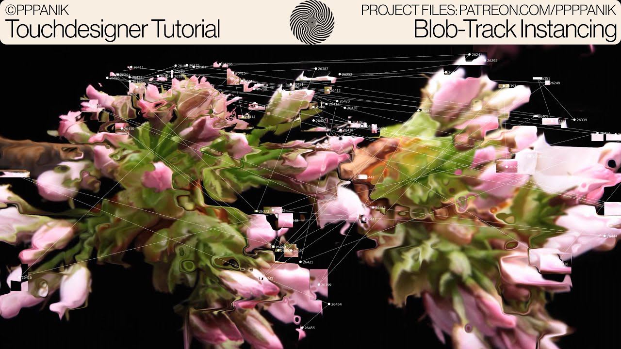 BLOB TRACK INSTANCING (AUDIOREACTIVE) - TOUCHDESIGNER TUTORIAL смотреть онлайн