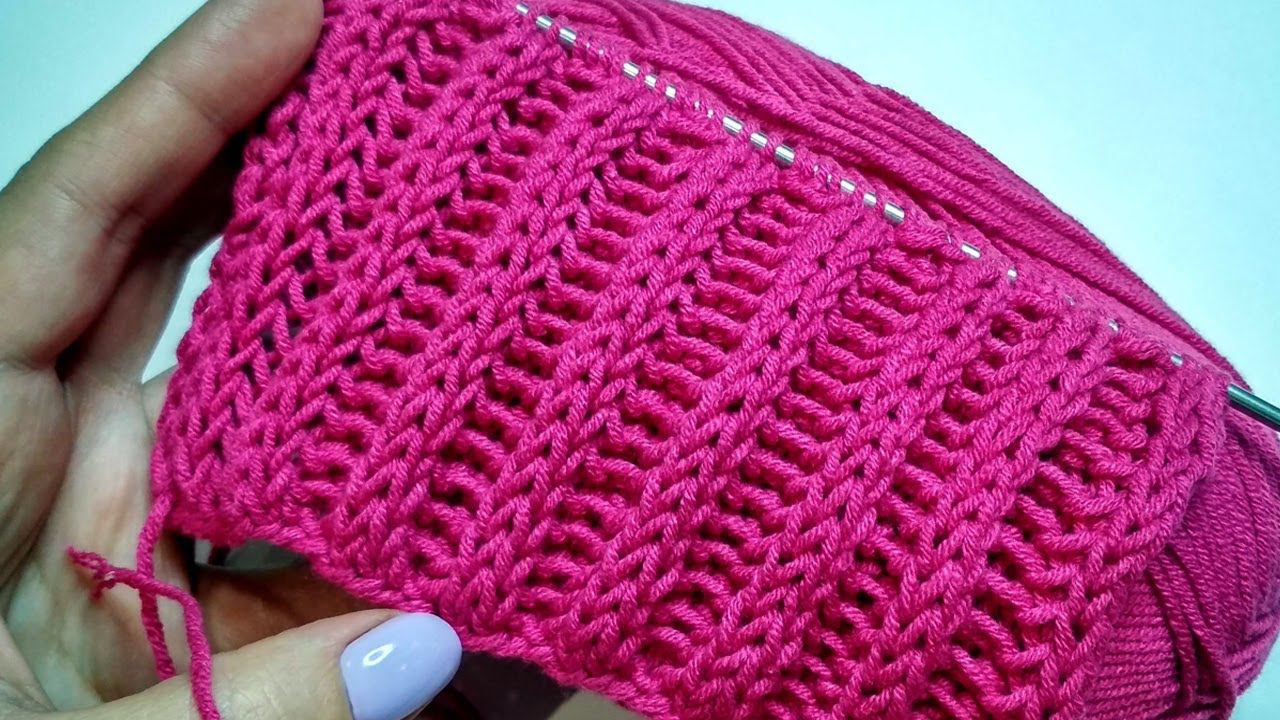 Английская резинка спицами 2х2. Классный объемный узор для снудов, свитеров и кардиганов смотреть онлайн