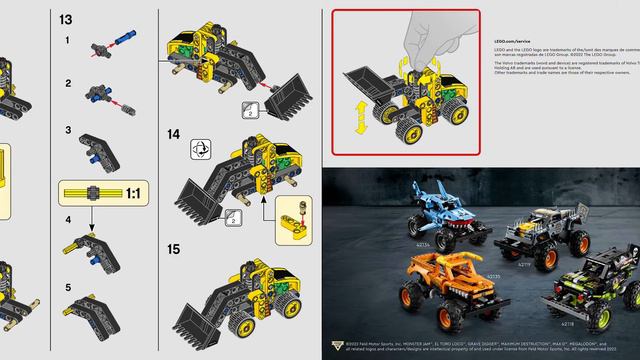LEGO Technic 30433, Volvo Wheel Loader - building instructions смотреть онлайн