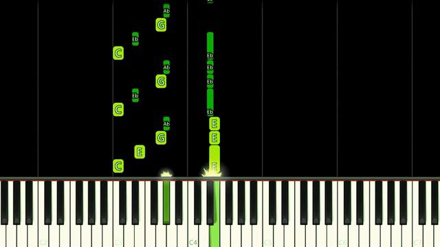 HORROR TALE 2 THEME - EASY Piano Tutorial смотреть онлайн
