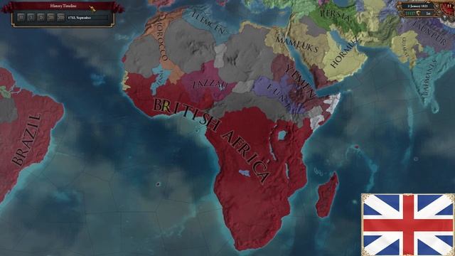 EU4 - The Sun Never Sets in Britannia! - Timelapse смотреть онлайн