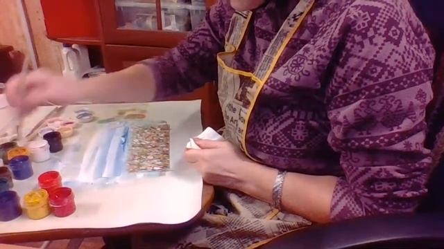 Правополушарное рисование. Рисуем пейзаж "Предгорье". Гаушью. Мастер класс для начинающих. смотреть онлайн