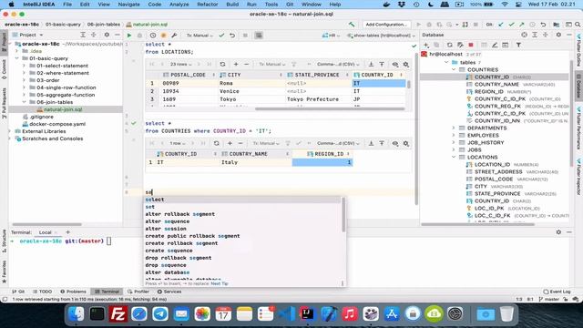#08.a - Natural Join | BELAJAR RDBMS ORACLE 18C смотреть онлайн