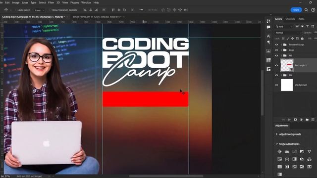 Coding Boot Camp Flyer Design in Photoshop смотреть онлайн