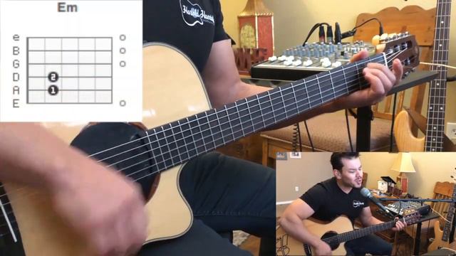The Eagles - Hotel California Guitar Lesson смотреть онлайн