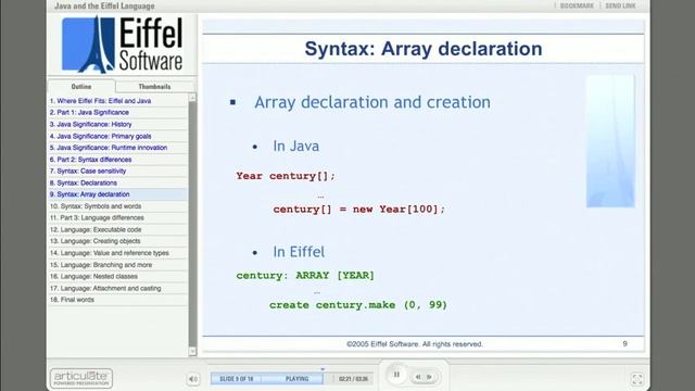 Where Eiffel Fits: Part 3 - Java and Eiffel the Language смотреть онлайн