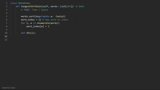 Longest String Chain - Leetcode 1048 - Python смотреть онлайн