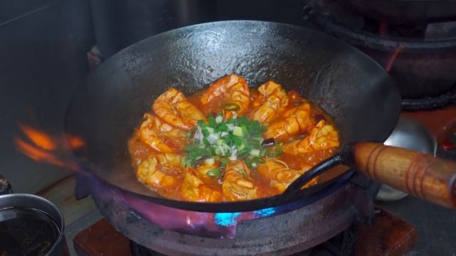 One Dish In A Minute! Taiwan Stir Fry, Wok Skills In Taiwan / 台式熱炒, 大火快炒一分鐘一道！ 摸油湯 - Taiwanese Food