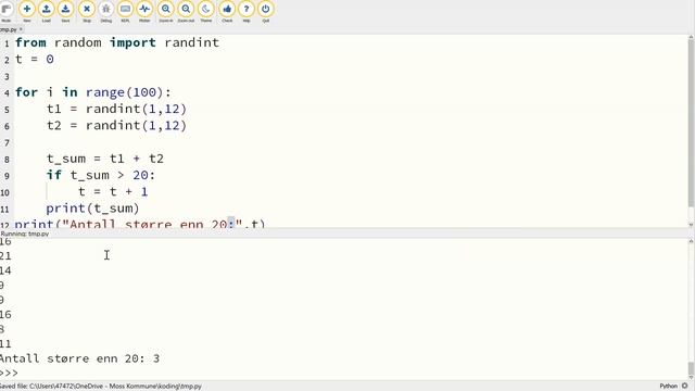 9.trinn uke 2 - Sannsynlighet i python смотреть онлайн