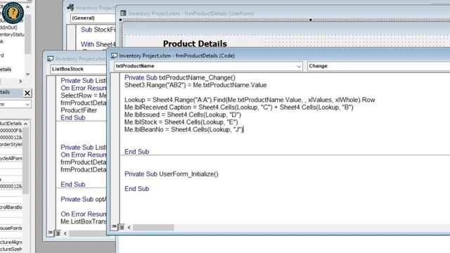 Inventory management software in excel vba Part-4 (excel vba for inventory) смотреть онлайн