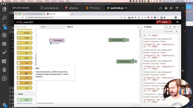MICROPYTHON + ESP32 + NODE RED: UNA STAZIONE METEO смотреть онлайн