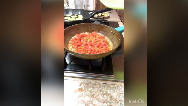 Рататуй с моцареллой на сковородке / Постное блюдо смотреть онлайн