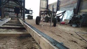 Важные мелочи при установке ленточный пилорамы на рельсы....