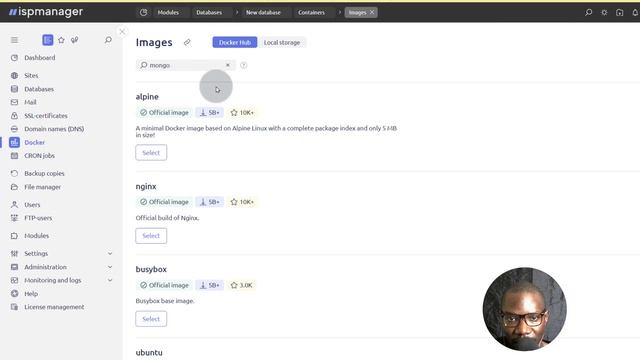 Ispmanager alternative database servers and docker setup смотреть онлайн