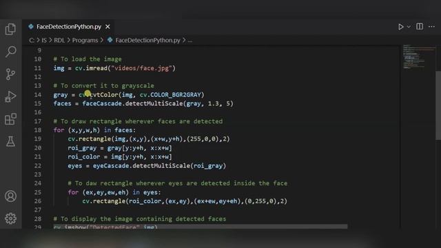 Face Detection in Python with OpenCV Module | Python Project смотреть онлайн