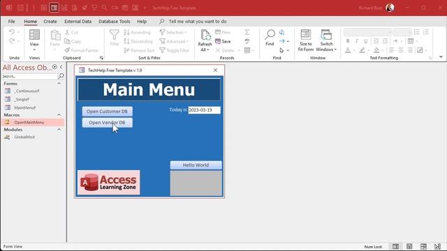 Create a Database Launcher that Opens Other Microsoft Access Databases смотреть онлайн