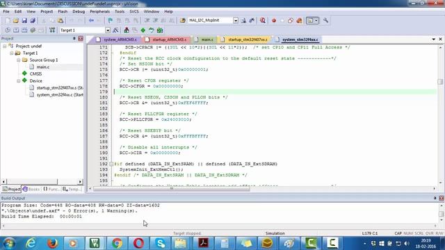 STM32F4x : Solving KEIL Access Violation Problem in simulator mode смотреть онлайн