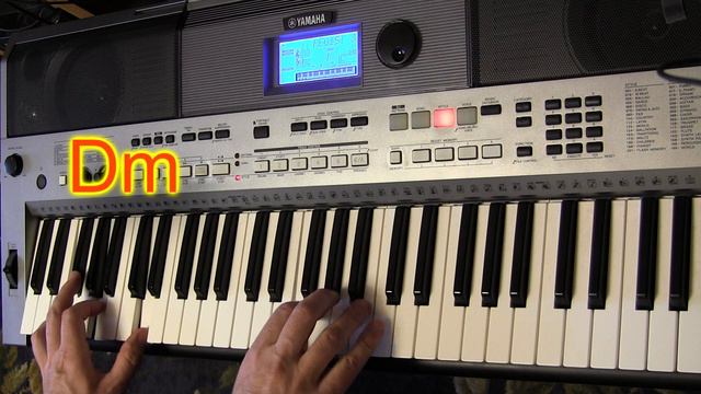 Одинокий Пастух на Yamaha PSR E443 (аккорды, ноты) смотреть онлайн