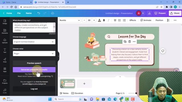 AI + @canva bikin Presentasi kita makin Ajiiib смотреть онлайн