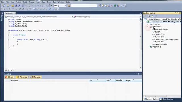 How To Convert PDF To Multipage Tiff (Black&White)