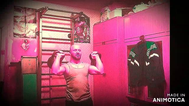 ПООЧЕРЕДНЫЙ ЖИМ ГИРЬ.МЕЛЬНИЦА.КАЖДАЯ ГИРЯ 24 КГ. смотреть онлайн