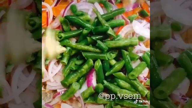 Спагетти с овощами смотреть онлайн