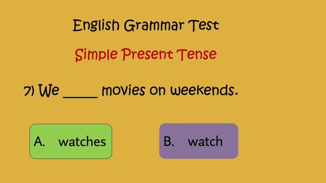 Test Your Grammar Skills | Master the Simple Present Tense | Kids Education смотреть онлайн