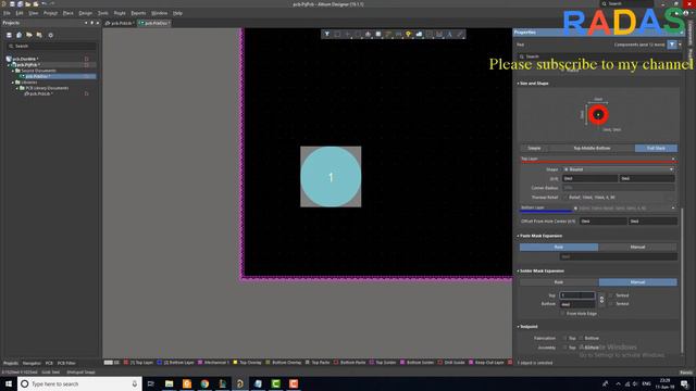 17. Tutorial Create Pad Manual Altium Designer смотреть онлайн