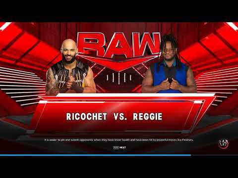 WWE2K23 Ricochet Vs Reggie