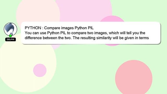 PYTHON : Compare images Python PIL смотреть онлайн