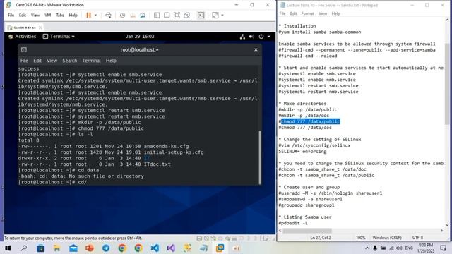 How to install Samba server and share directory on Linux Centos 8 смотреть онлайн
