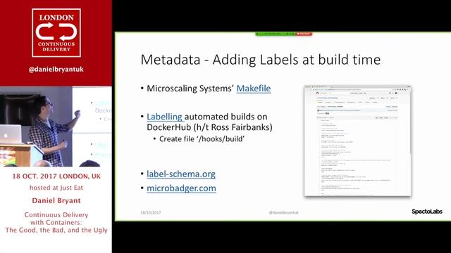 October 2017: Daniel Bryant - Continuous Delivery with Containers: The Good, the Bad, and the Ugly смотреть онлайн