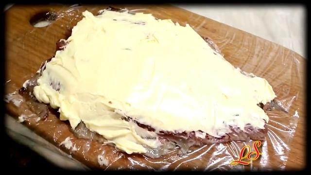 Рулет из сельди с зеленью. смотреть онлайн