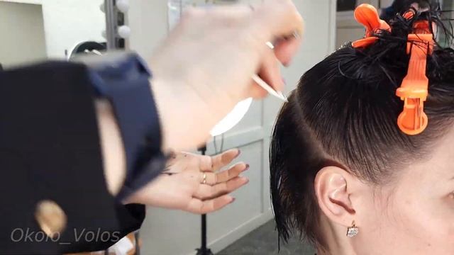 Женская стрижка на среднюю длину волос/Полу-Боб/Боб -каре / bob haircut смотреть онлайн