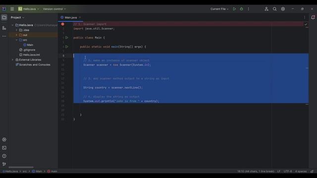 Learn Java Basics Easy Way 03 Scanner Object input and output смотреть онлайн