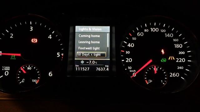 VW Passat B7 MFT Menu Settings