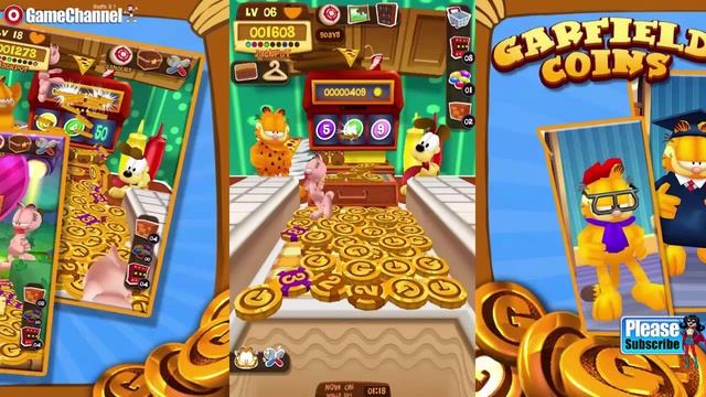 Garfield Coins Android İos puzzle Free Game GAMEPLAY VİDEO смотреть онлайн