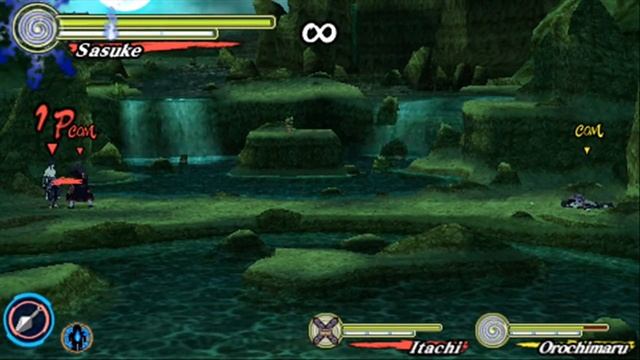 All team jutsu / tag jutus + Element jutsu - Naruto Shippuden Ultimate Ninja Heroes 3 смотреть онлайн